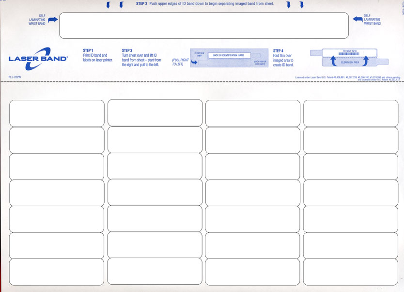 Printable Hospital Bracelet Template Printable Templates